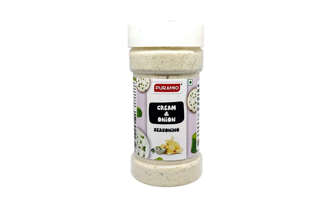Puramio Cream & Onion Seasoning    Plastic Bottle  125 grams